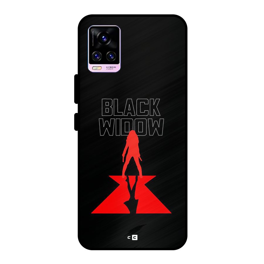 Black Widow Metal Back Case for Vivo V20 Pro