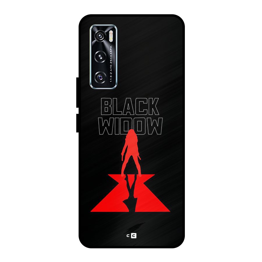 Black Widow Metal Back Case for Vivo V20 SE