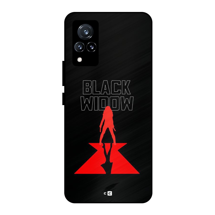 Black Widow Metal Back Case for Vivo V21 5G