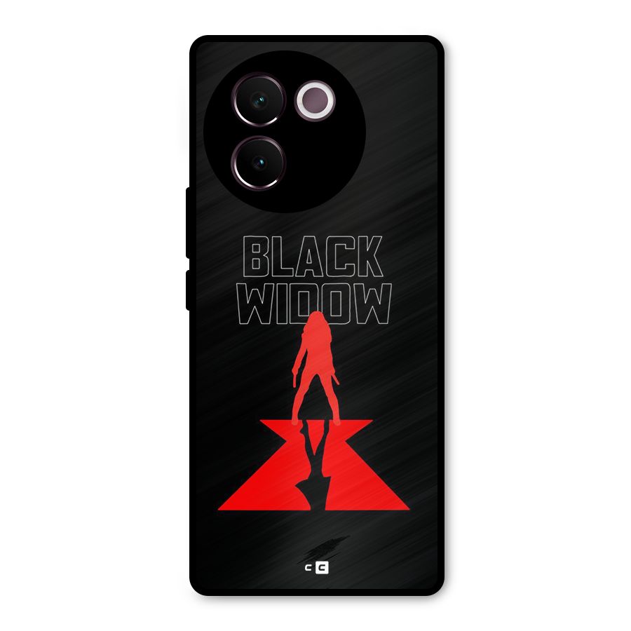 Black Widow Metal Back Case for Vivo V30e