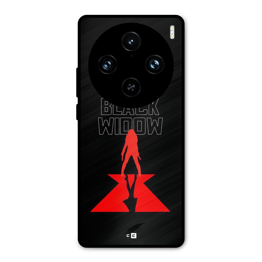 Black Widow Metal Back Case for Vivo X100 Pro