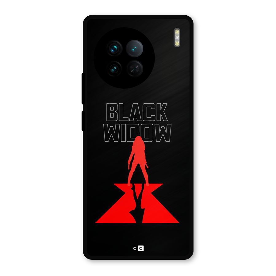 Black Widow Metal Back Case for Vivo X90