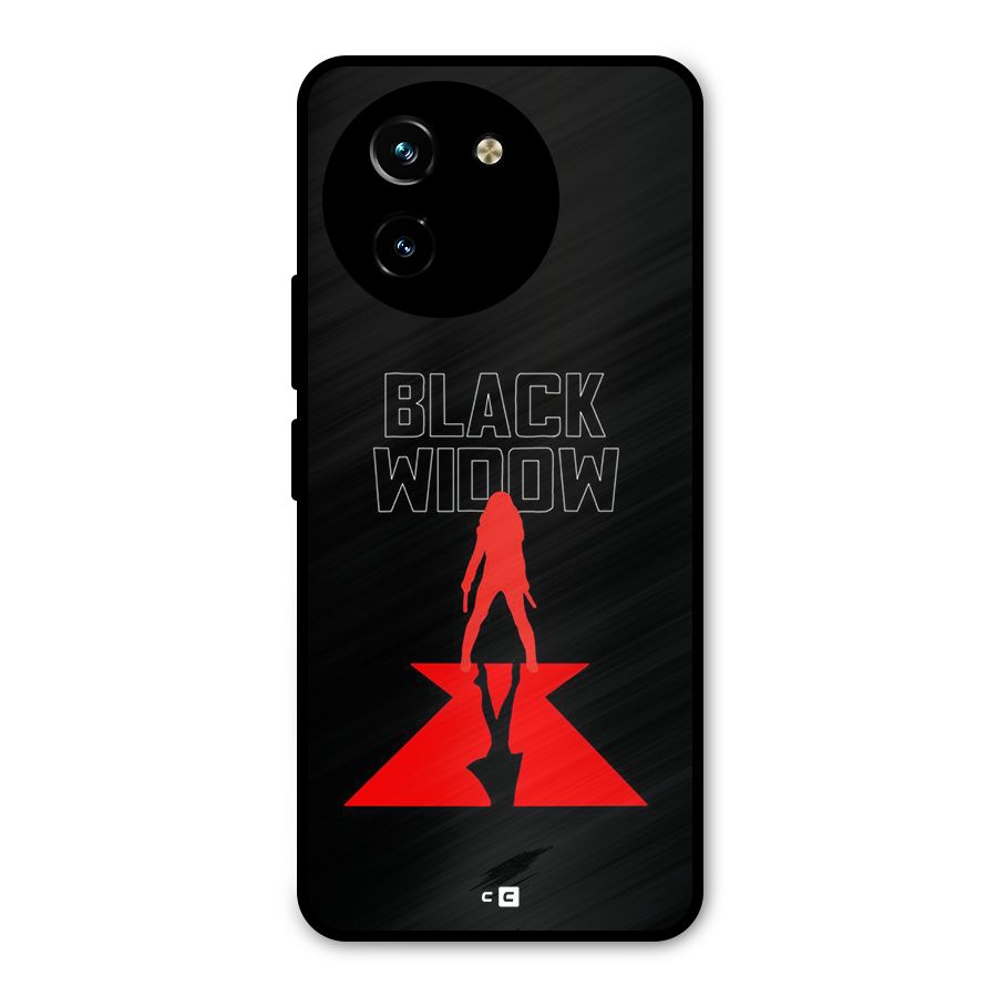 Black Widow Metal Back Case for Vivo Y200i