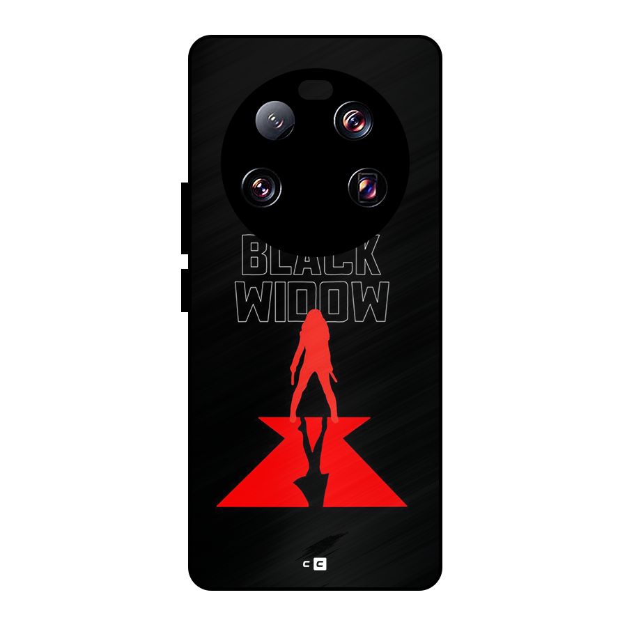 Black Widow Metal Back Case for Xiaomi 13 Ultra