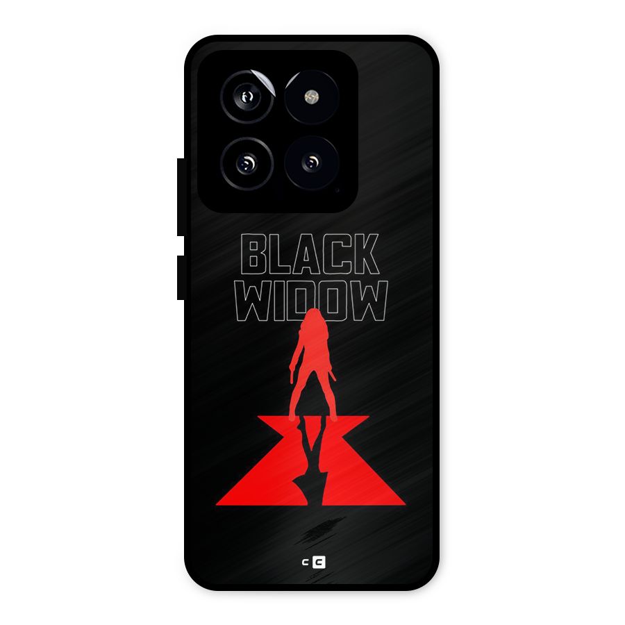 Black Widow Metal Back Case for Xiaomi 14