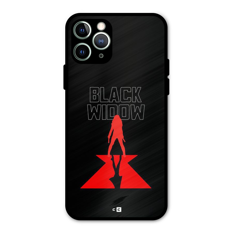 Black Widow Metal Back Case for iPhone 11 Pro Max