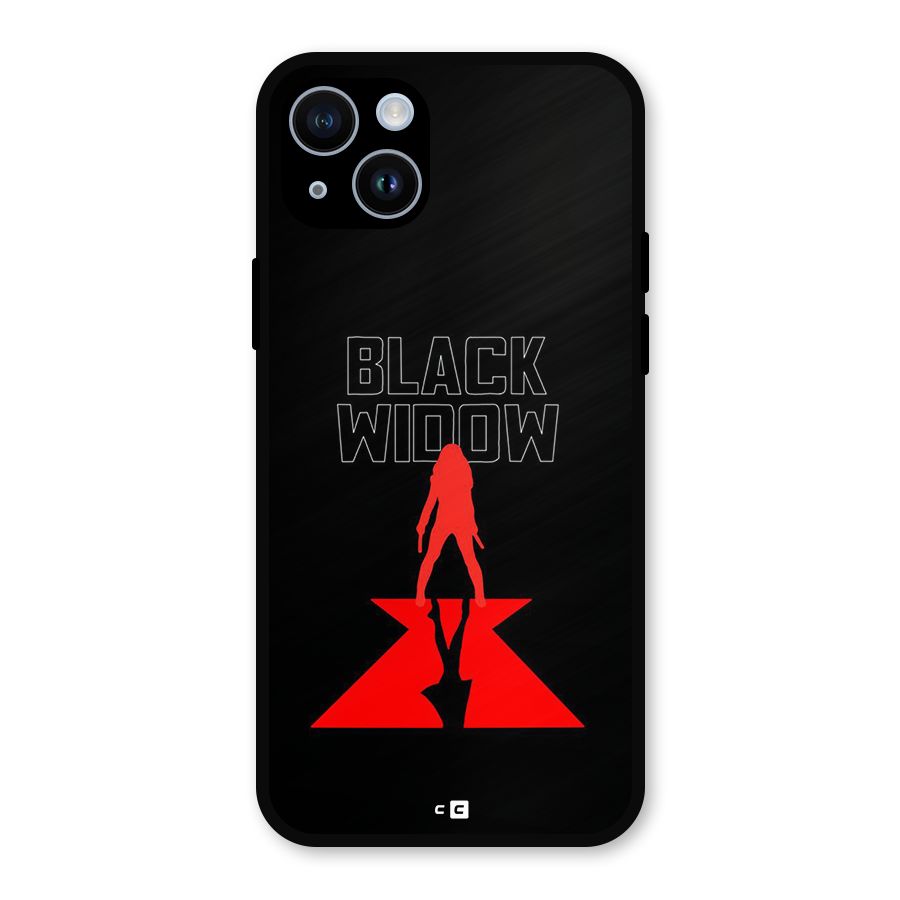 Black Widow Metal Back Case for iPhone 14
