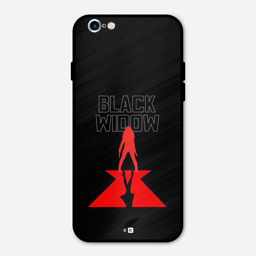 Black Widow Metal Back Case for iPhone 6 6s