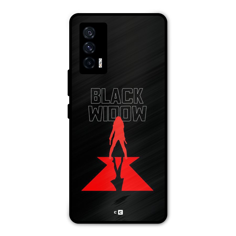 Black Widow Metal Back Case for iQOO 7 5G