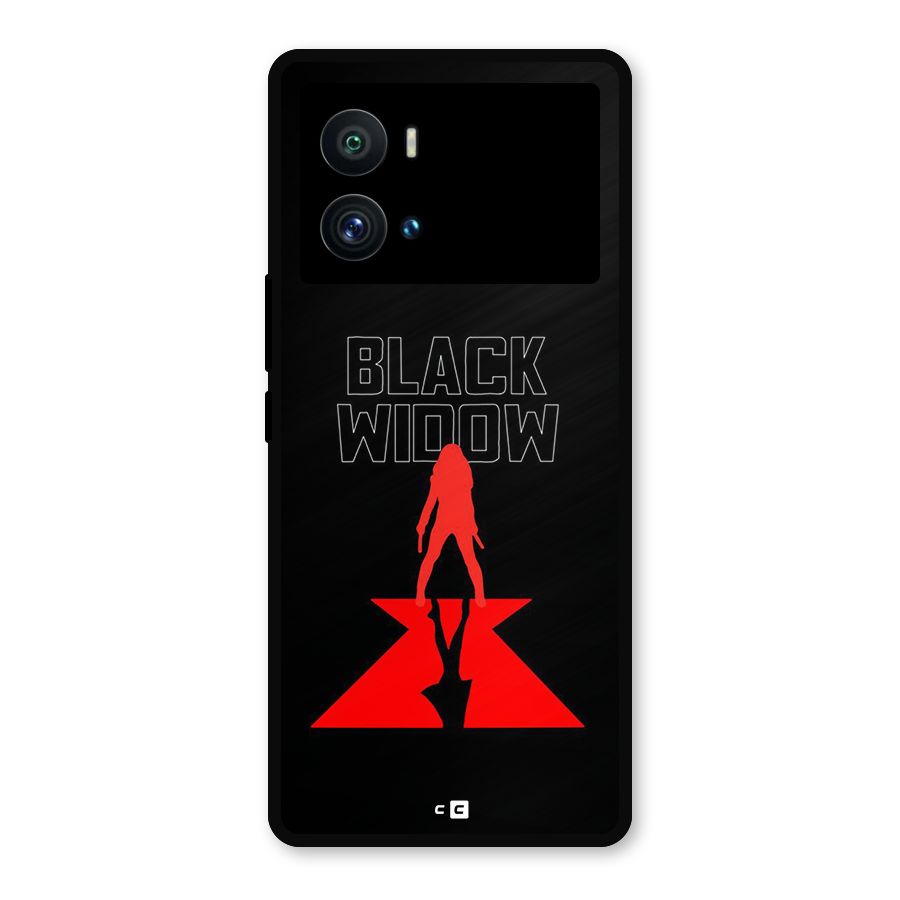 Black Widow Metal Back Case for iQOO 9 Pro