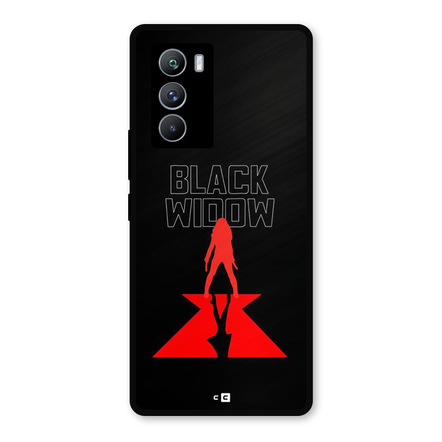 Black Widow Metal Back Case for iQOO 9 SE