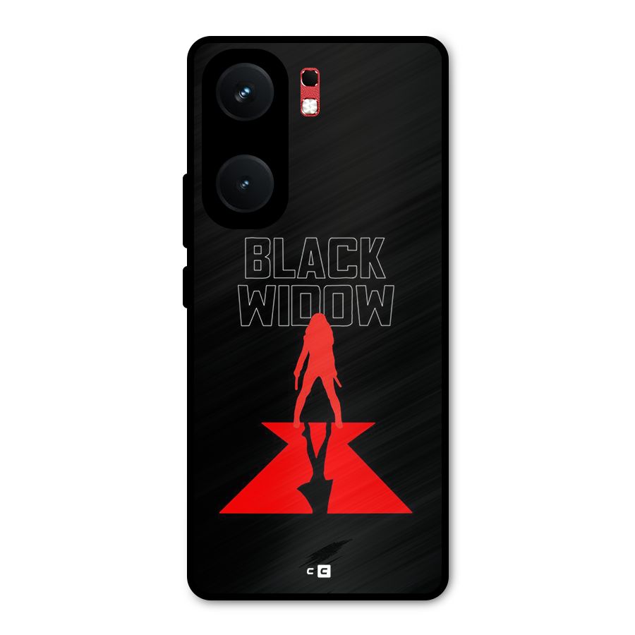 Black Widow Metal Back Case for iQOO Neo 9 Pro