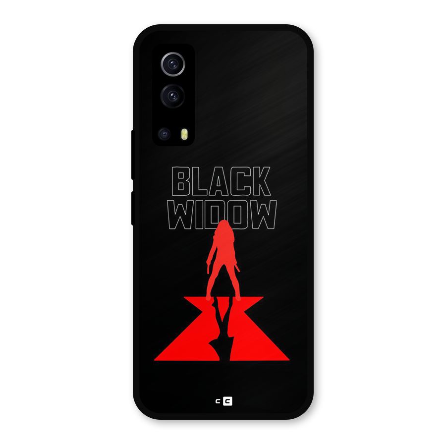 Black Widow Metal Back Case for iQOO Z3
