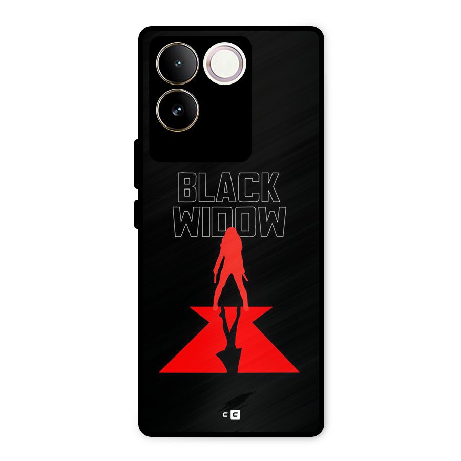 Black Widow Metal Back Case for iQOO Z7 Pro