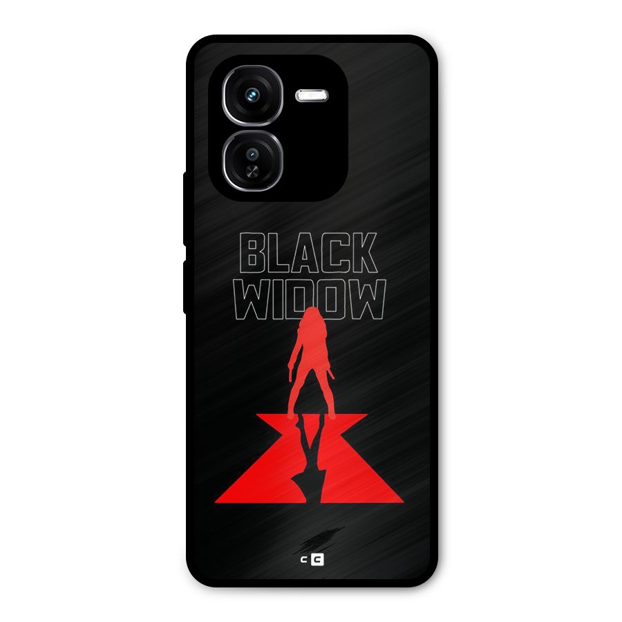 Black Widow Metal Back Case for iQOO Z9x