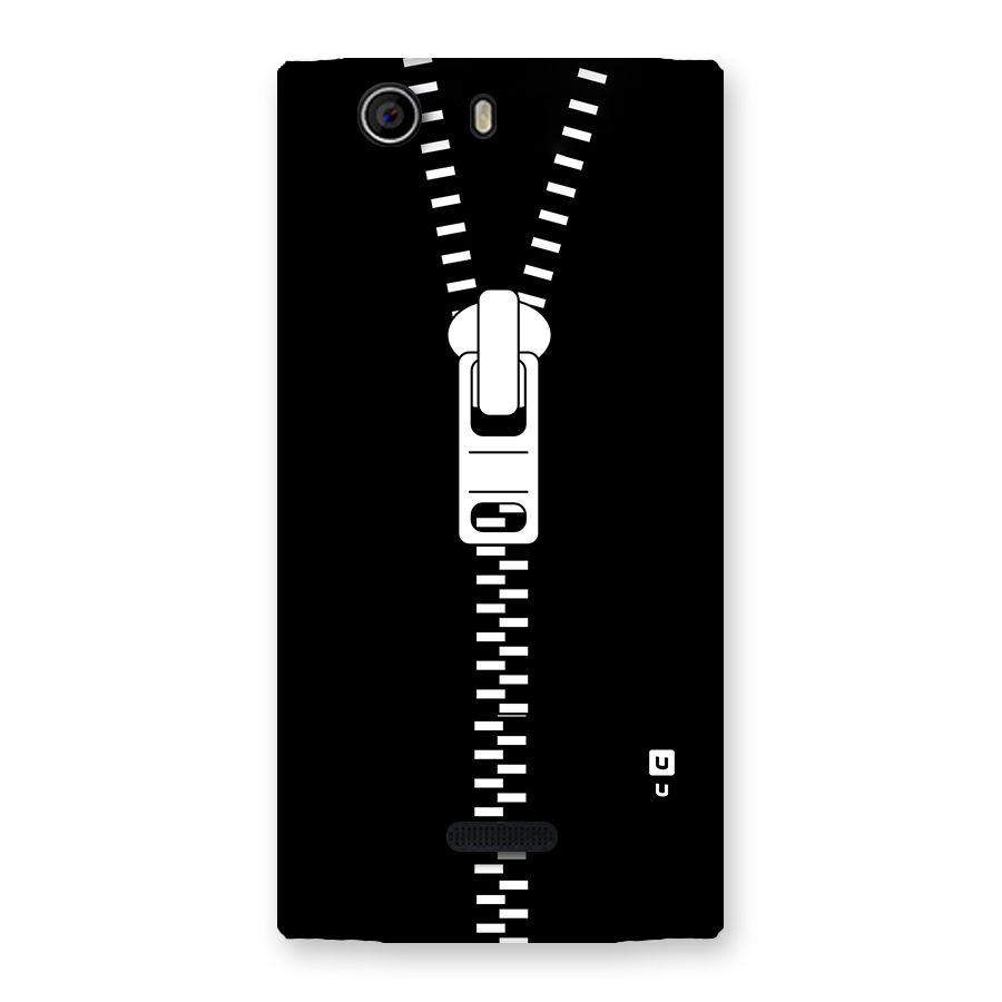 Black Zipper Back Case for Canvas Nitro 2 E311