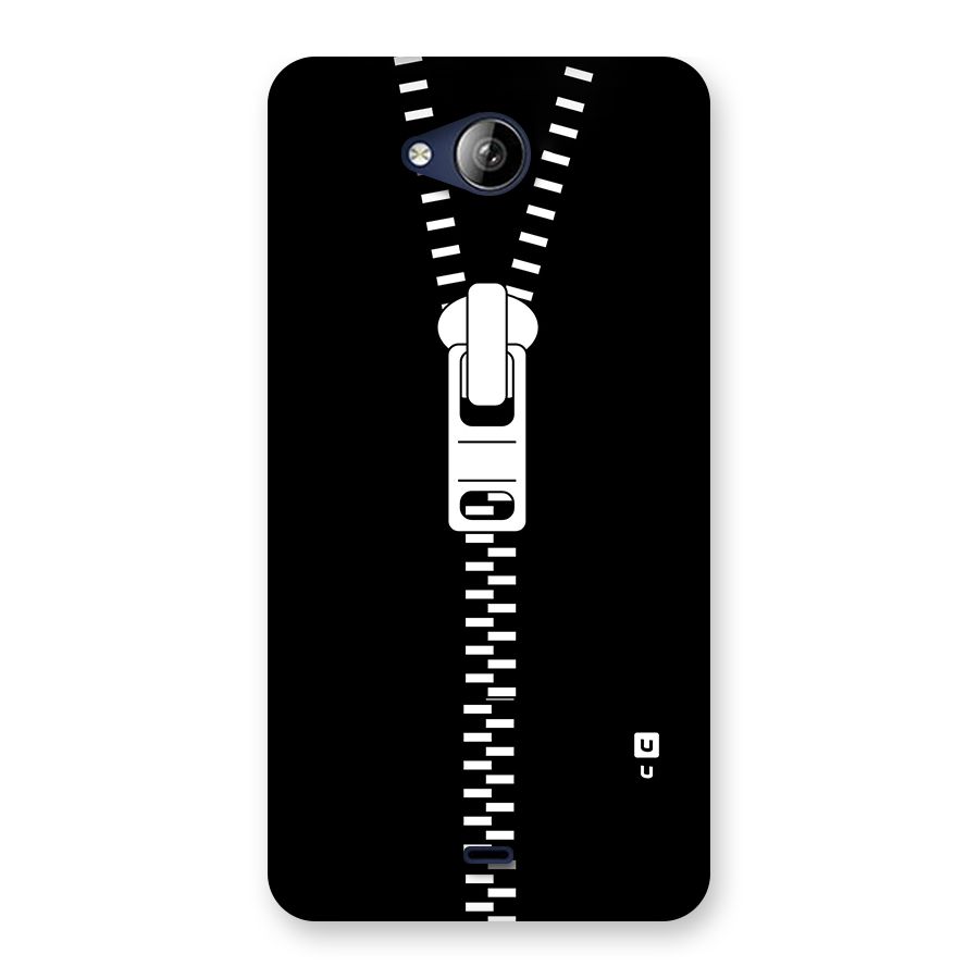 Black Zipper Back Case for Canvas Play Q355