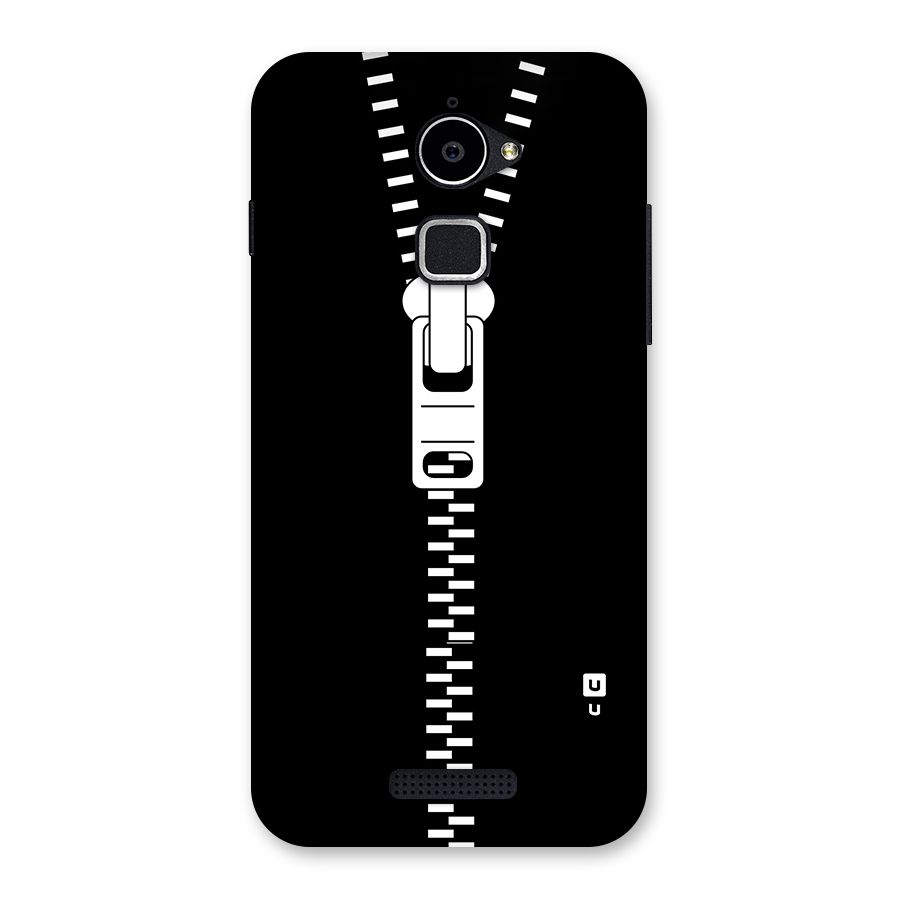 Black Zipper Back Case for Coolpad Note 3 Lite