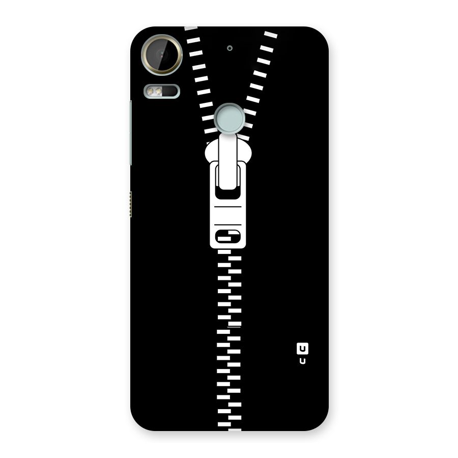 Black Zipper Back Case for Desire 10 Pro