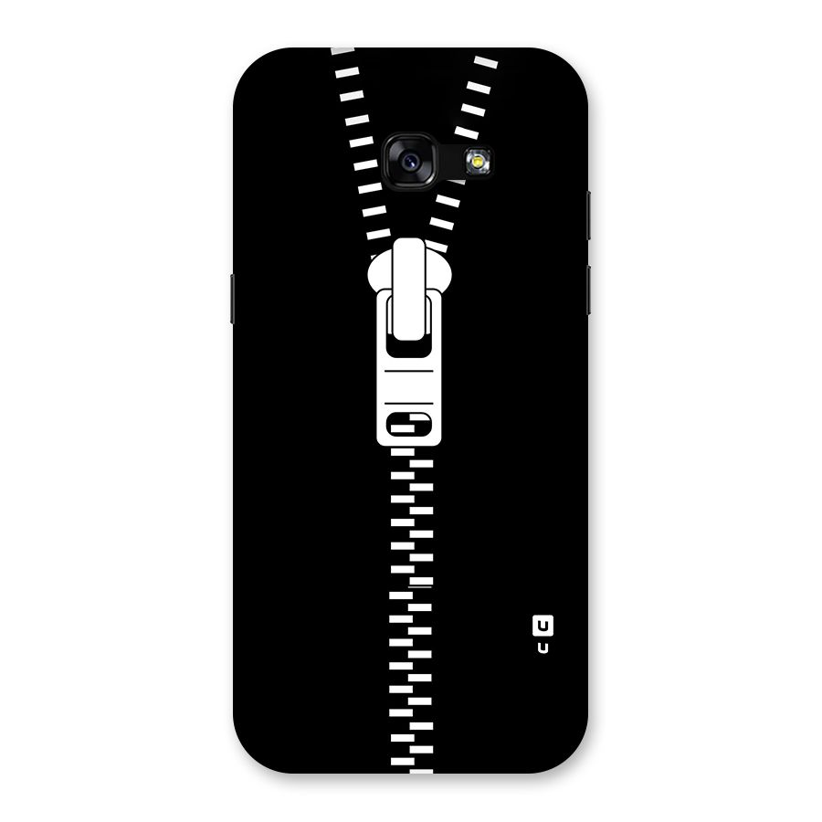 Black Zipper Back Case for Galaxy A5 2017