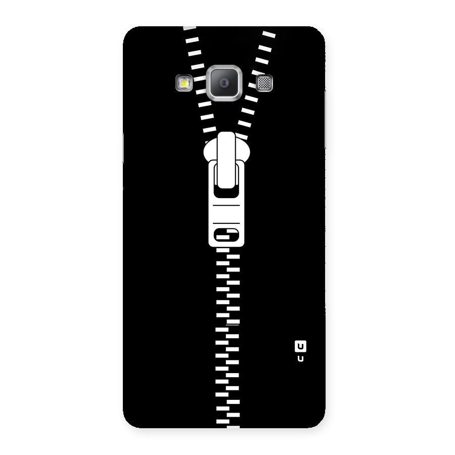 Black Zipper Back Case for Galaxy A7