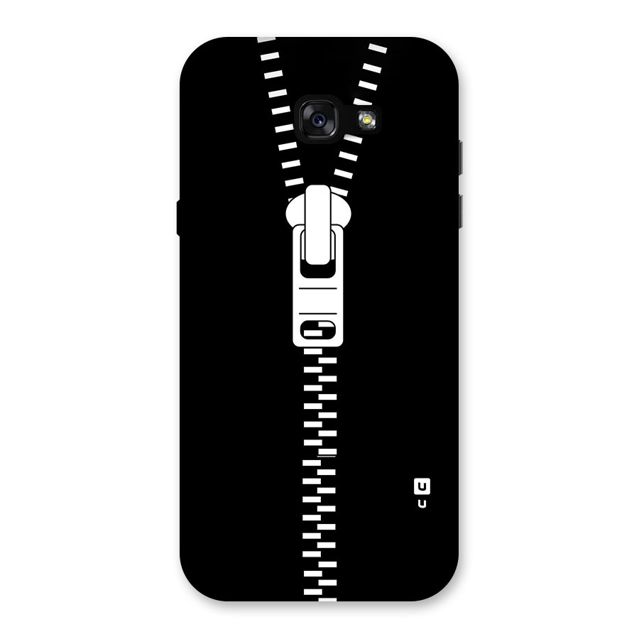 Black Zipper Back Case for Galaxy A7 (2017)