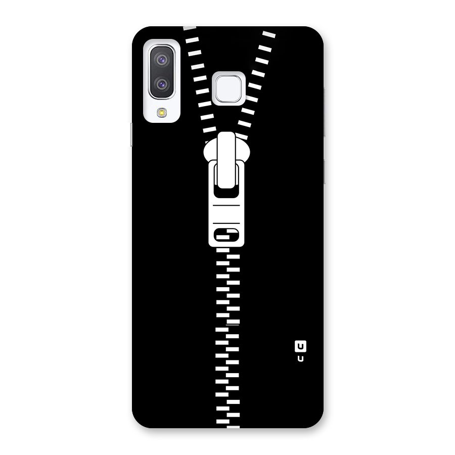 Black Zipper Back Case for Galaxy A8 Star