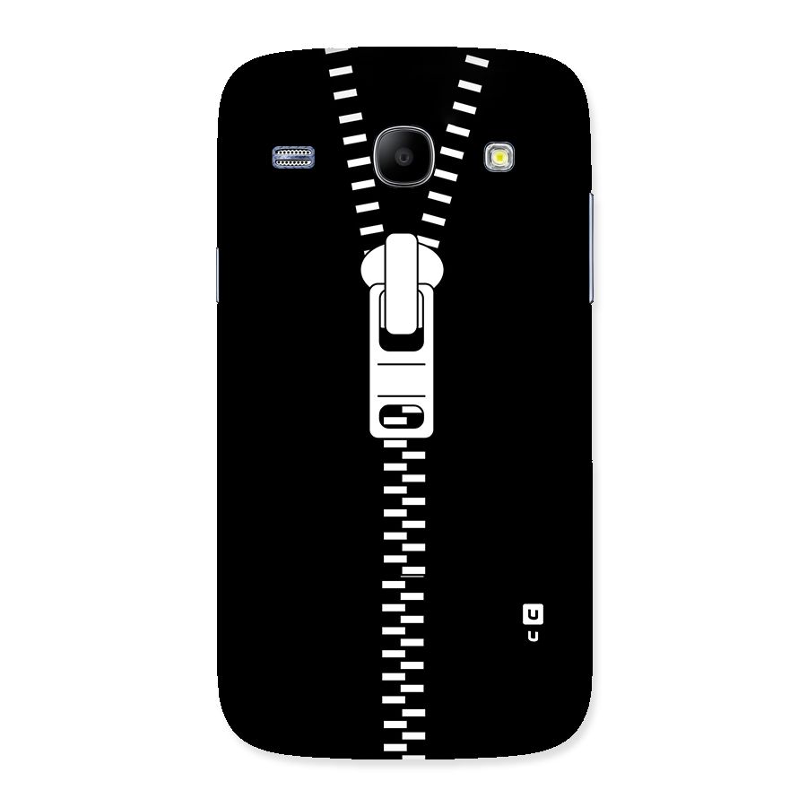 Black Zipper Back Case for Galaxy Core