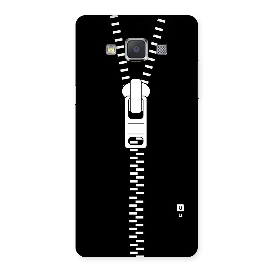 Black Zipper Back Case for Galaxy Grand Max