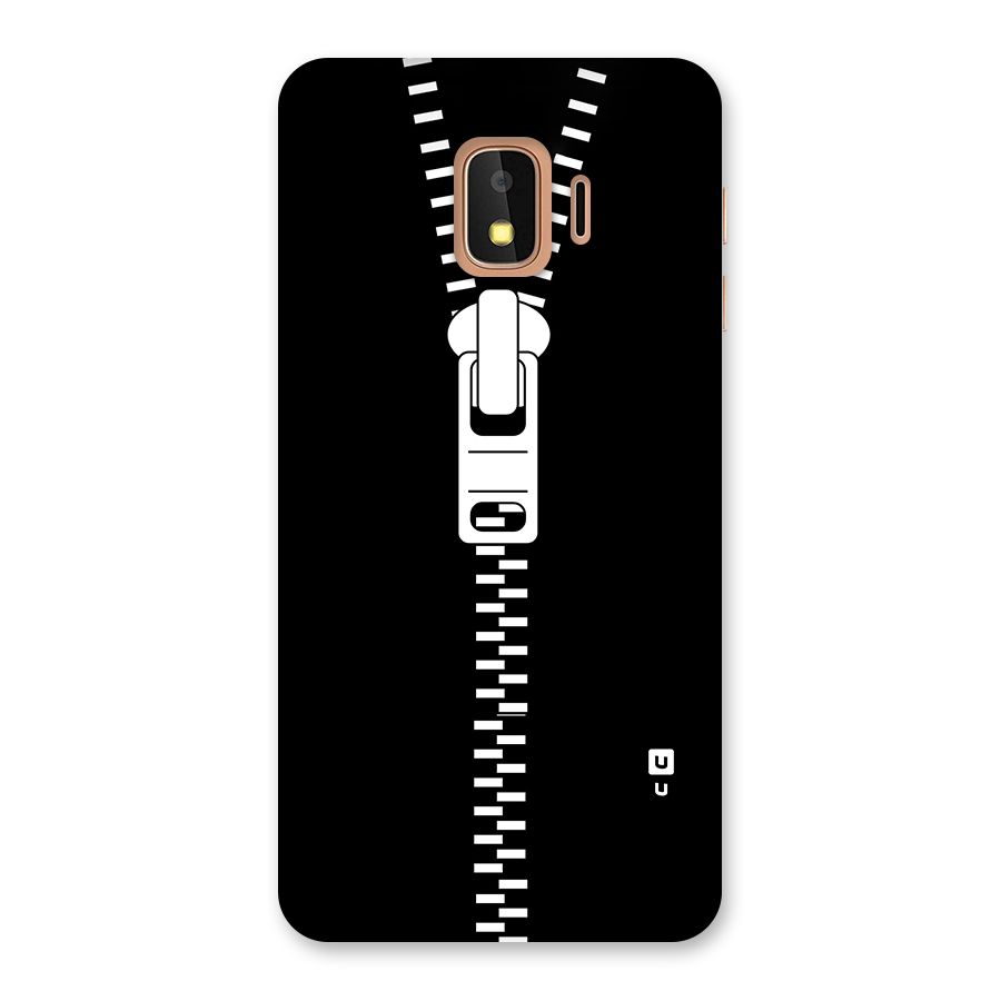 Black Zipper Back Case for Galaxy J2 Core