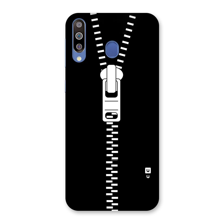 Black Zipper Back Case for Galaxy M30