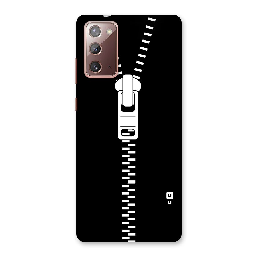 Black Zipper Back Case for Galaxy Note 20