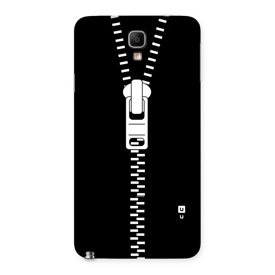 Black Zipper Back Case for Galaxy Note 3 Neo