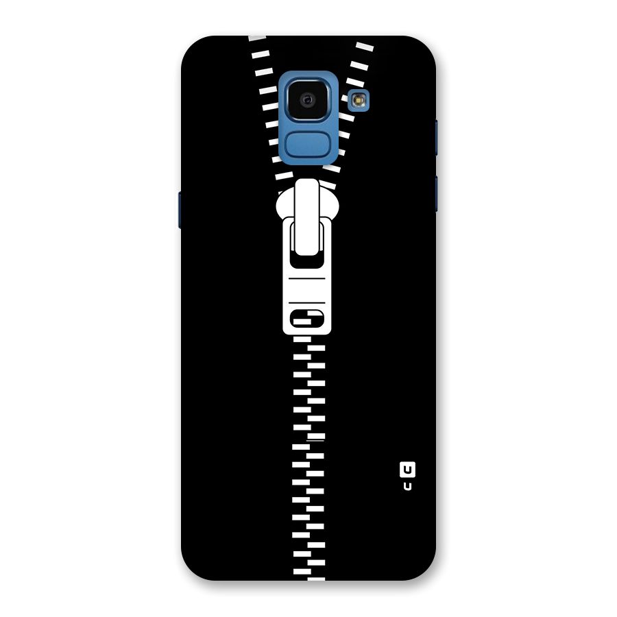 Black Zipper Back Case for Galaxy On6