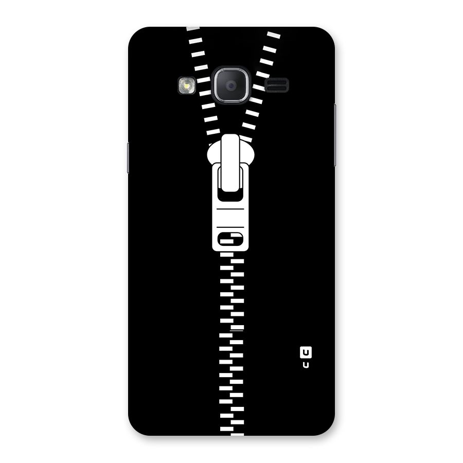 Black Zipper Back Case for Galaxy On7 2015