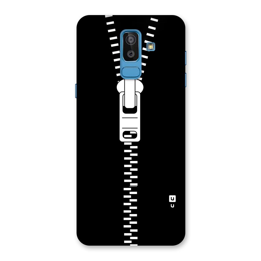 Black Zipper Back Case for Galaxy On8 (2018)