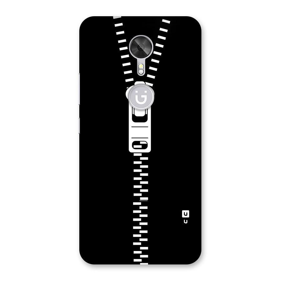 Black Zipper Back Case for Gionee A1