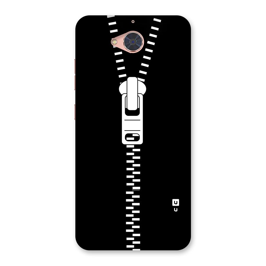 Black Zipper Back Case for Gionee S6 Pro