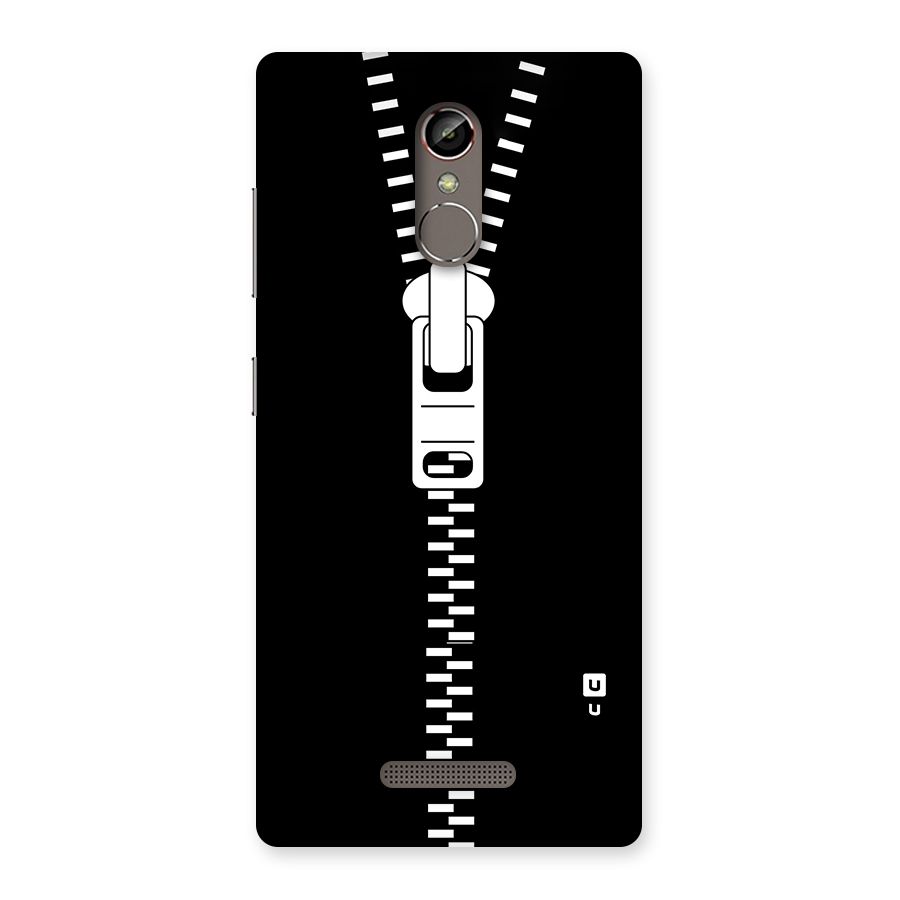 Black Zipper Back Case for Gionee S6s
