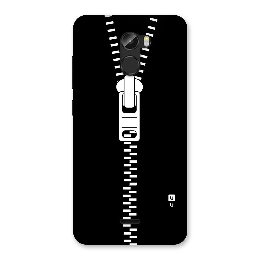 Black Zipper Back Case for Gionee X1