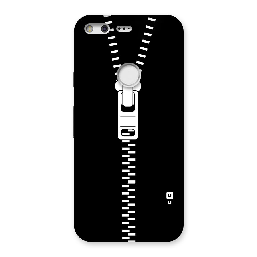 Black Zipper Back Case for Google Pixel