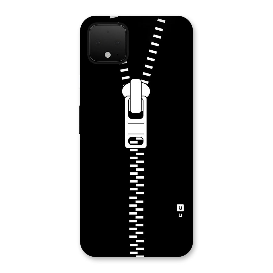Black Zipper Back Case for Google Pixel 4 XL
