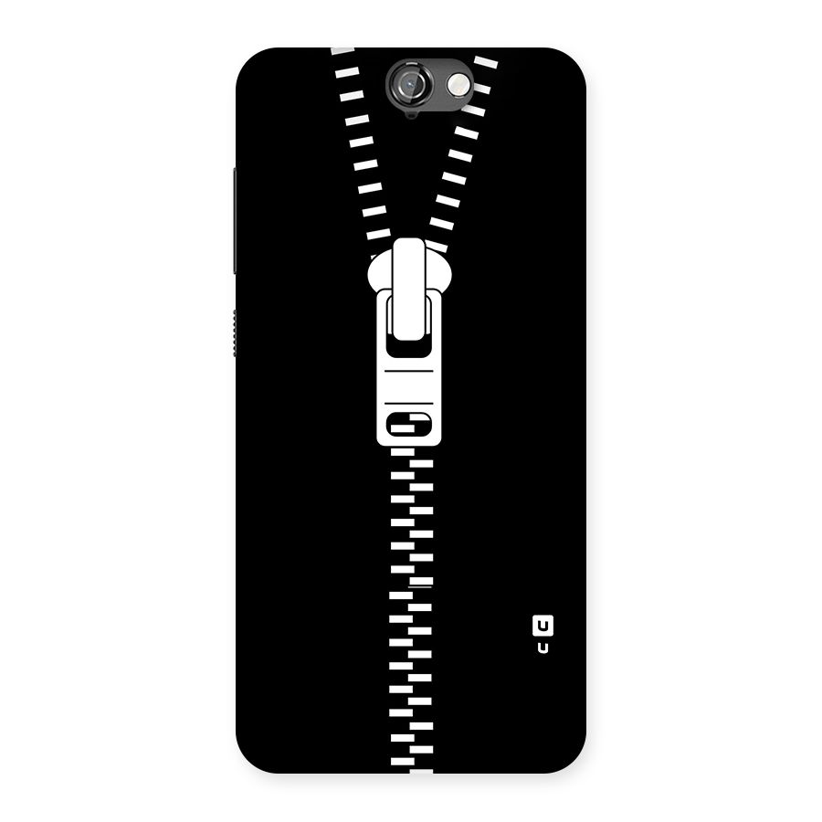 Black Zipper Back Case for HTC One A9