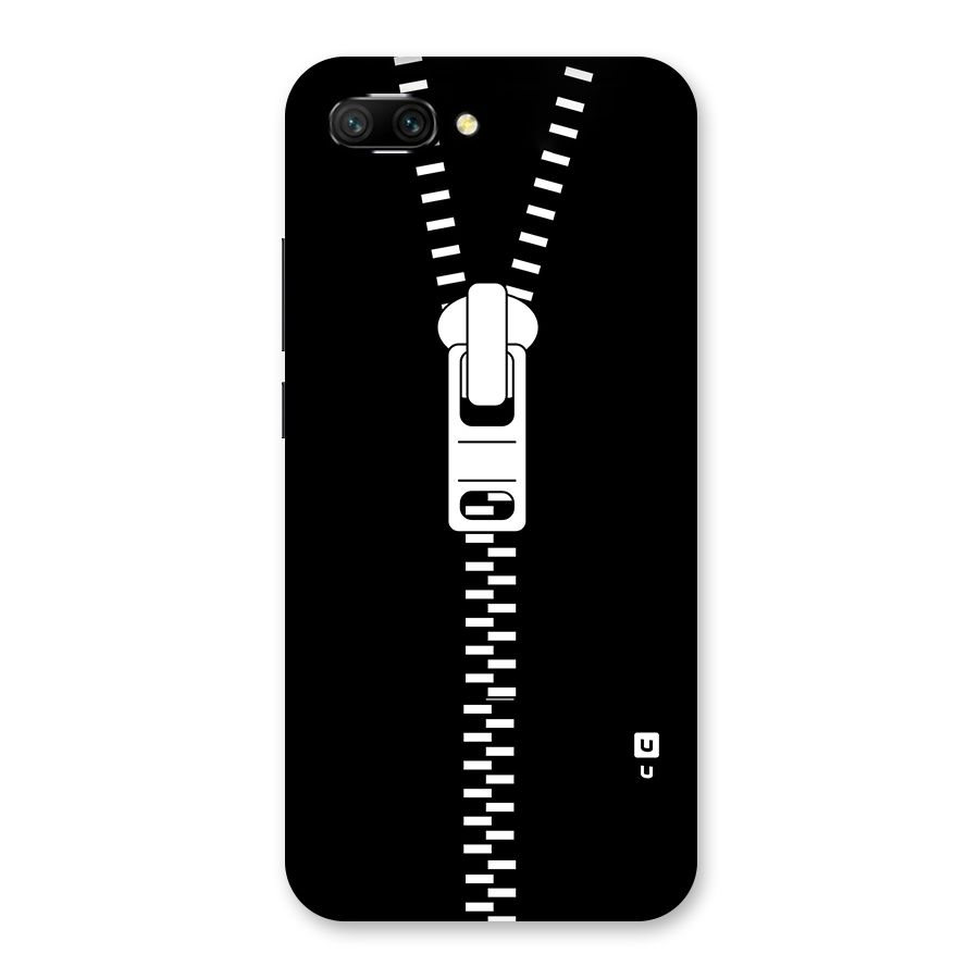 Black Zipper Back Case for Honor 10