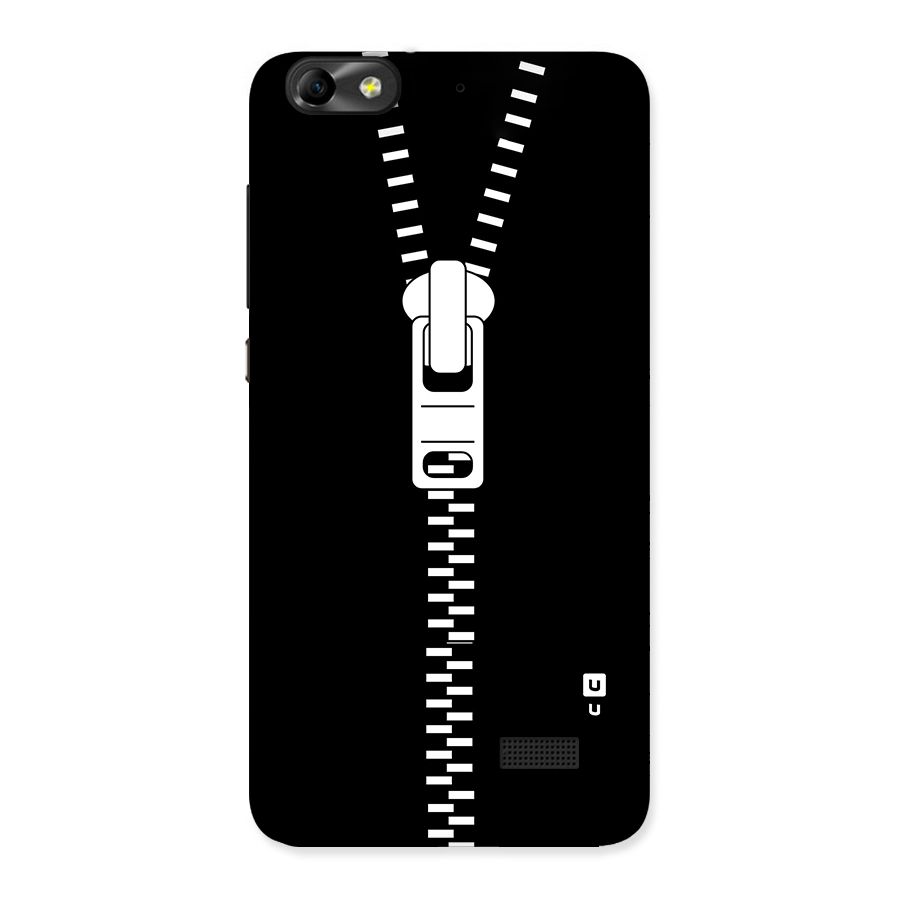 Black Zipper Back Case for Honor 4C