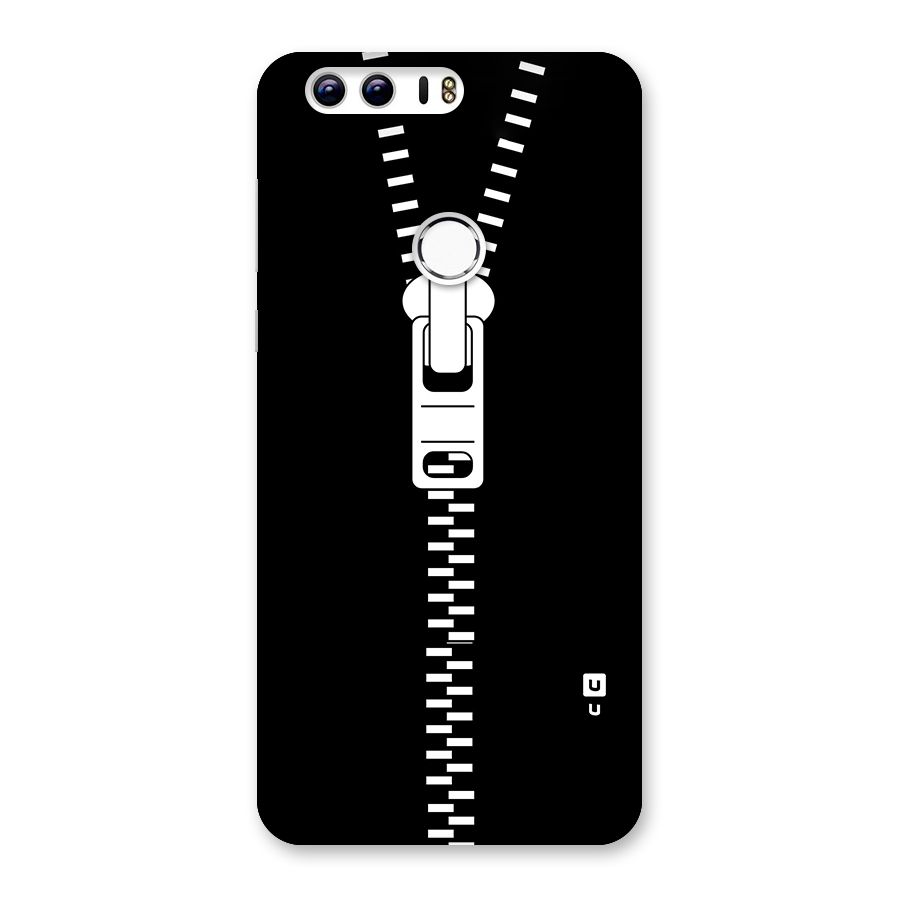 Black Zipper Back Case for Honor 8
