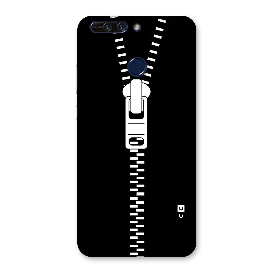 Black Zipper Back Case for Honor 8 Pro
