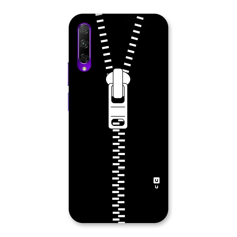Black Zipper Back Case for Honor 9X Pro