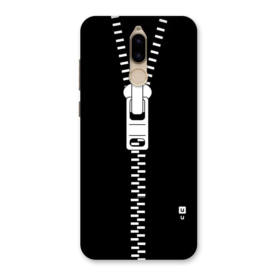 Black Zipper Back Case for Honor 9i