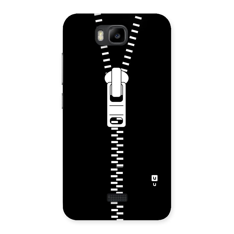 Black Zipper Back Case for Honor Bee
